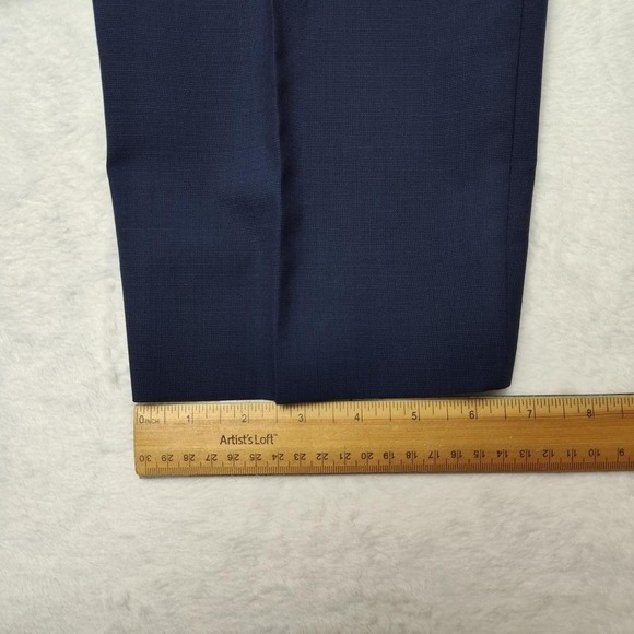 Ted Baker Pants Mens 37x30 Blue Wool Dress Flat Front Suit Trousers TB30335 - Picture 13 of 14